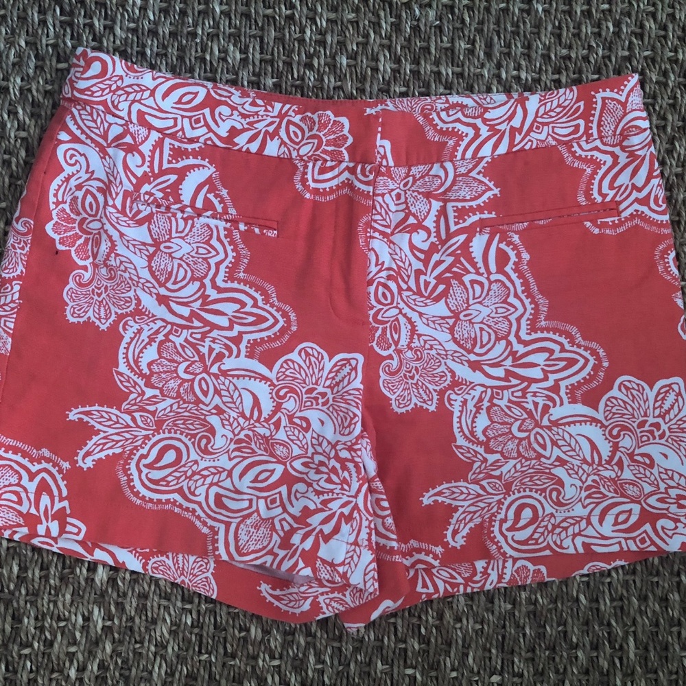 EUC Kenar Orange and White Shorts Size 6